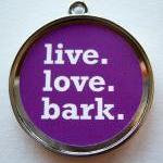 Bark Purple Pet Id Tag